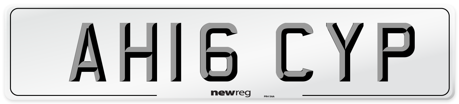 AH16 CYP Number Plate from New Reg